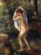 Pierre Renoir Young Girl Undressing oil